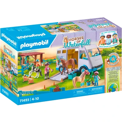 Abbildung von Playmobil 71493 Horses of Waterfall Bausatz Mobile Reitschule