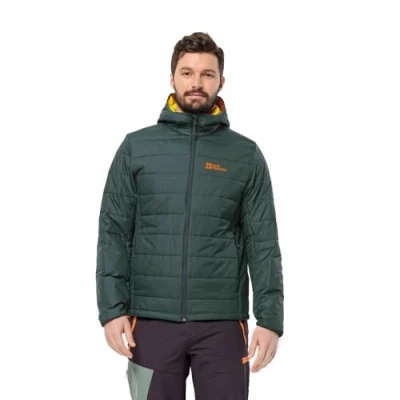 Abbildung von Jack Wolfskin Lapawa INS Hoody Winterjacke, Herren, Größe: Medium, Black olive