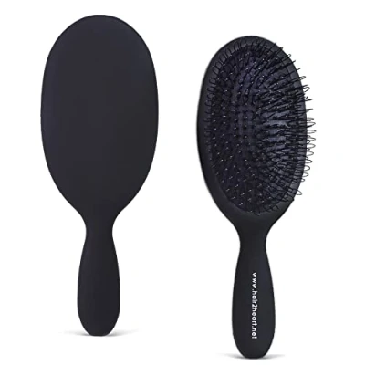 Abbildung von hair2heart Extensions Bürste für Haarverlängerungen, Haarbürste ohne Ziepen, Pflegebürste mit Loops
