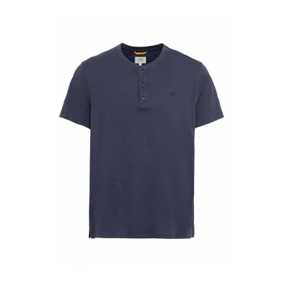 Abbildung von camel active Henley Kurzarm Tshirt basic Night blue, Herren, Größe: XL, blue