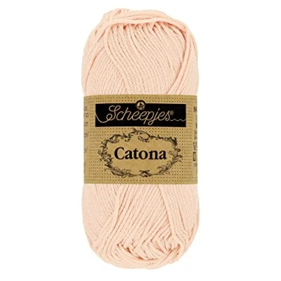 Abbildung von Scheepjes 263 Blume Blatt Pfirsich Catona Garn 1x50g