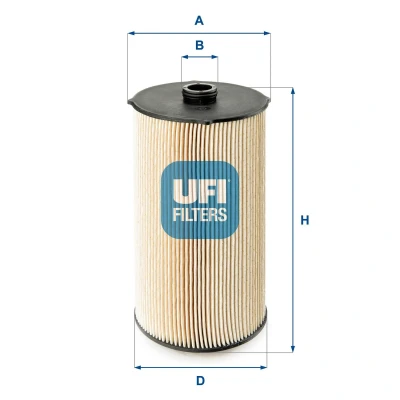 Abbildung von UFI 27.194.00 Luftfilter 178,5 153 Filtereinsatz