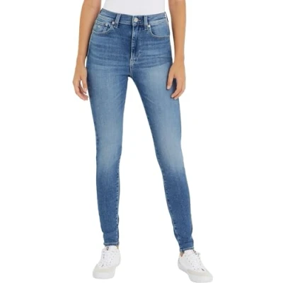 Abbildung von Tommy Jeans Sylvia HIGH Skinny Fit, Damen, Größe: 25x32, Denim medium