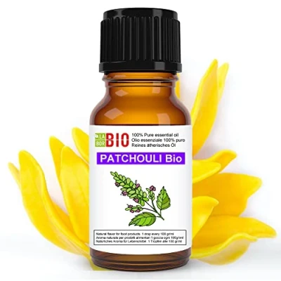 Abbildung von Patchouli Öl Bio Ätherisches 100% Reines 5 ml Aromatherapie Kosmetik Therapeutische Laborbio