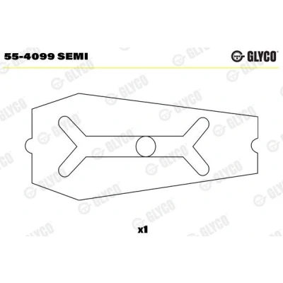 Abbildung von GLYCO 55 4099 SEMI Lagerbuchse, Pleuel