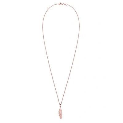 Abbildung von Elli Feather Chain Halskette, Damen, Größe: 45, Rosé