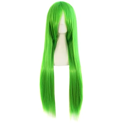 Abbildung von MapofBeauty 32&quot; lange gerade Anime Kostüm Cosplay Perücke Partei (grün)