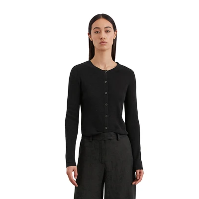 Abbildung von Marc O&#039;Polo SLIM AUS Strickjacke, Damen, Größe: XS, Black