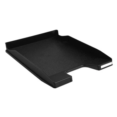 Abbildung von Exacompta 11414D Premium Briefablage Combo Mini DIN A4. Idealer Briefkorb für Ihre Organisation. Robuster und stapelbarer Ablagekorb schwarz