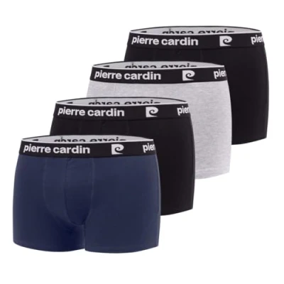 Abbildung von Pierre Cardin Herren PC/1/BC/Pk4 Retroshorts, Schwarz, L (4er Pack)