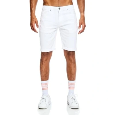 Abbildung von JEEL Herren Kurze Hosen Slim Fit Jeans Shorts 5 Pocket Style Stretch Hose für Männer Basic Washed 8 Weiß 32W
