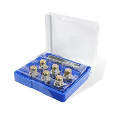 Abbildung von CCLIFE 13tlg Ölablassschraube Reparatur Satz M13 x 1,25 mm Gewinde Reparatu Reparatursatz für