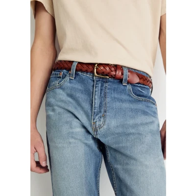 Abbildung von Levi&#039;s Braid BELT Unisex Gürtel, Größe: 80, Cognac