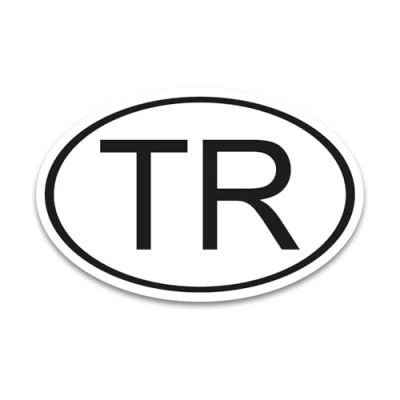 Abbildung von TR Aufkleber Länderkennzeichen Türkei 17,5 x 11,5 cm DIN genormt kfz_796