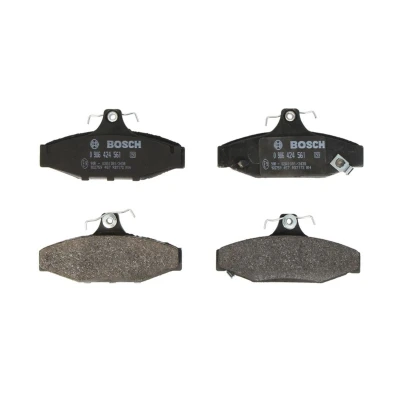 Abbildung von BOSCH 0 986 424 561 Bremsbelagsatz Low Metallic mit integriertem Verschleißsensor Anti Quietsch Blech, Montageanleitung