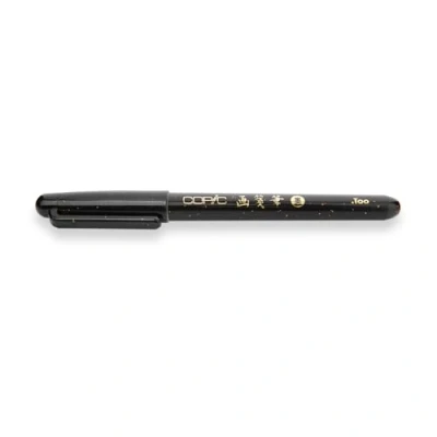Abbildung von COPIC Gasenfude Brush Pen, Black, hochwertiger Pinsel Stift mit einer 9 mm Nylon Spitze und wasserbeständiger Pigmenttinte