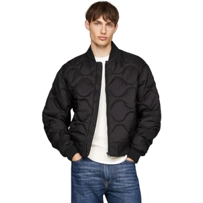 Abbildung von Tommy Hilfiger Onion Quilted Bomberjacke, Herren, Größe: XXL, Black