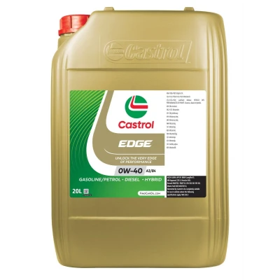 Abbildung von Castrol EDGE A3/B4 0W 40 20l Motoröl 15336A VOLKSWAGEN: Golf 4, 5, 7, AUDI: Q3, A4 B8 Avant, A6 C6 BMW: 5 Saloon, 3 Touring