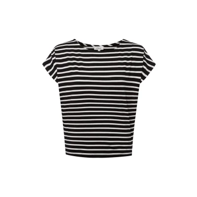 Abbildung von s.Oliver Tshirt print, Damen, Größe: 38, Schwarz weiß