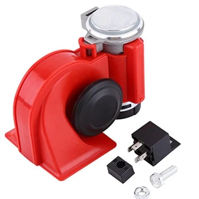 Abbildung von Auto Compact Air Horn, Doppelton Lufthorn, kompakt, elektrisch, mit sehr starkem Sound, 130 dB, 12 V, für Truck, LKW, Zug, Boote, SUV