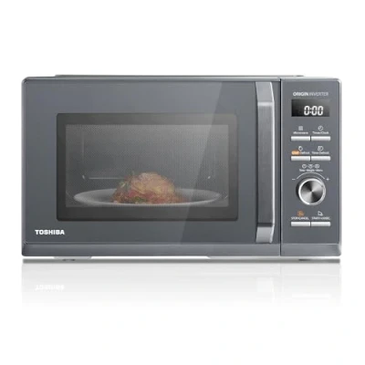 Abbildung von Toshiba MW3 AM25PFI(MG) Solo Mikrowelle 25L 900W Mikrowellenherd in Schlanken Morandi Grau. Mit Origin Inverter, Chef Defrost, 10 Leistungsstufen, 7 Auto Menüs, Easy Clean