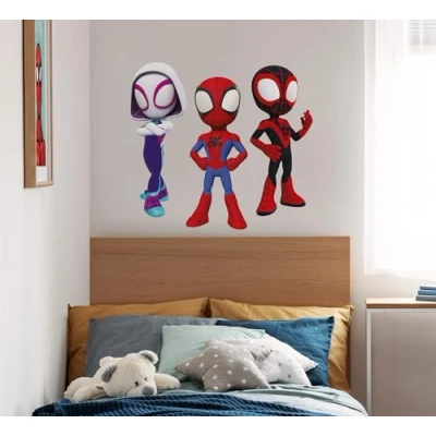 Abbildung von Komar Wandtattoo Spidey and His Amazing Friends Trio Größe 50 x 70 cm Marvel, Wandsticker, Kinderzimmer, Aufkleber, Bunt