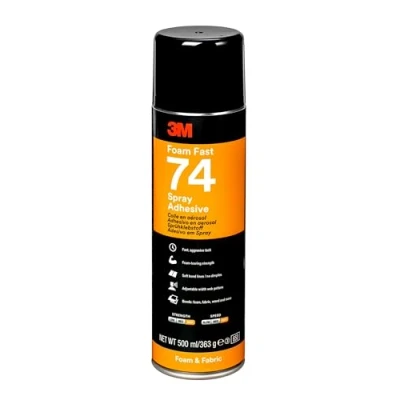 Abbildung von 3M Sprühklebstoff 74, für Schaumstoffklebungen, 500 ml (1 er Pack)
