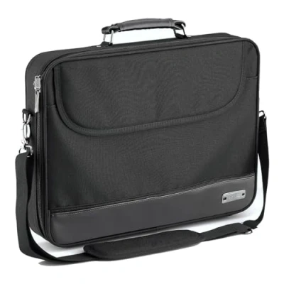 Abbildung von Pedea Laptoptasche 15,6 Zoll (39,6 cm) BLACKLINE Notebook Umhängetasche mit Schultergurt, schwarz