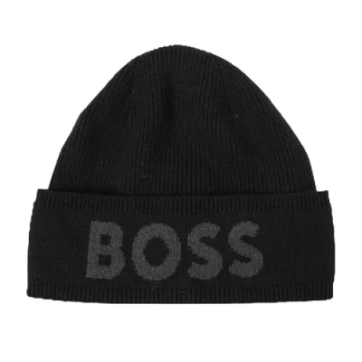 Abbildung von BOSS ELIO Unisex Mütze, Größe: One Size, Black