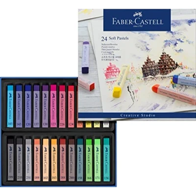 Abbildung von FABER CASTELL 128324 Softpastellkreide STUDIO QUALITY, 24er Etui