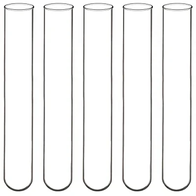 Abbildung von Labasics 100 Stück Reagenzgläser Glas, Pack Test Tubes Borosilikatglas Rundboden Reagenzglas, 12 mm OD X 75 Länge