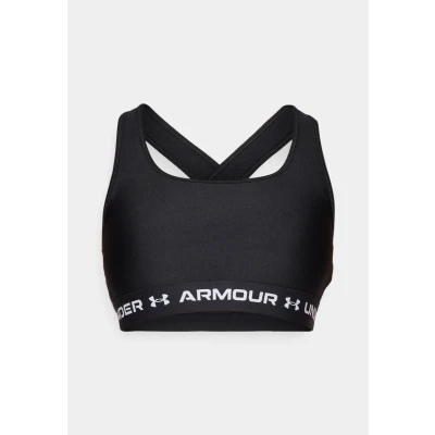 Abbildung von Under Armour Crossback MID BRA Sportbh mit mittlerer Stützkraft, Damen, Größe: Large, Black/white