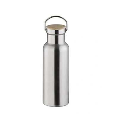 Abbildung von APS 66905 Hochwertige langlebige Edelstahl Isolierflasche/Trinkflasche mit 500 ml inkl. Tragebügel und Ersatzdichtung/auslaufsichere doppelwandige Getränkeflasche für Kinder, Freizeit &amp; Erwachsene