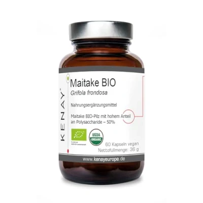 Abbildung von Maitake BIO Grifola frondosa 60 Kapseln vegan Nahrungsergänzungsmittel