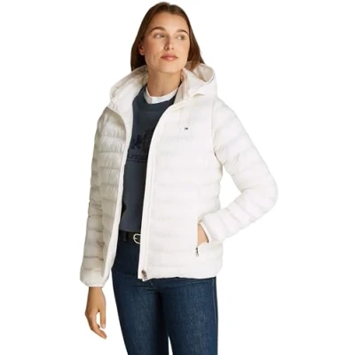 Abbildung von Tommy Hilfiger Global Stripe Jacket Übergangsjacke, Damen, Größe: 3XL, Ancient white