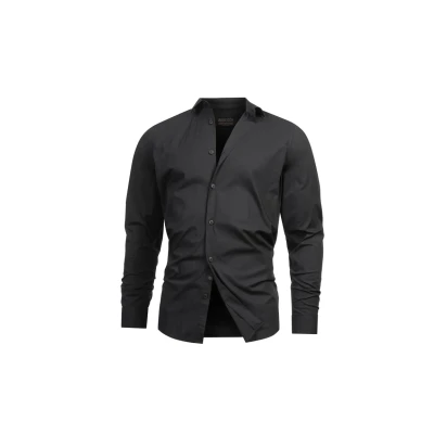 Abbildung von Indicode Jeans Langarm Inkamby Hemd, Herren, Größe: Small, Black