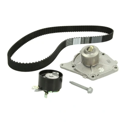 Abbildung von HEPU PK09621 Wasserpumpe + Zahnriemensatz mit Schraube 123 RENAULT: CLIO 3, SCENIC 2, DACIA: Duster Off Road, SANDERO I, 2