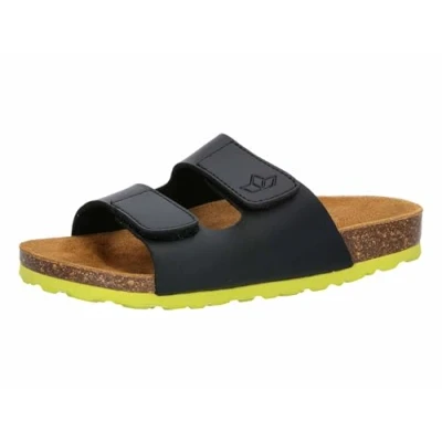 Abbildung von LICO Bioline Riemensandalette für Kinder, Größe: 35, Black/lemon Schuhe