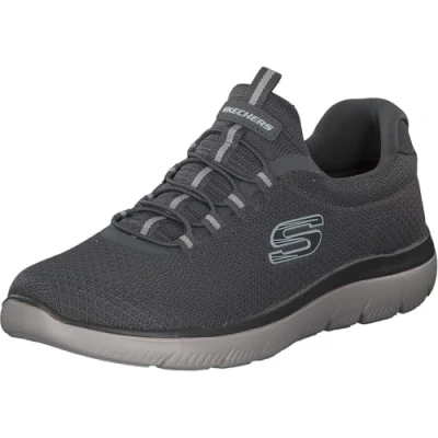 Abbildung von Skechers Herren Summits Sneaker, Charcoal Mesh Trim, 41.5 EU