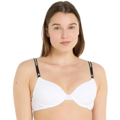 Abbildung von Calvin Klein Damen Demi Cups BH Lightly Lined Leicht gefüttert, Grau (Grey Heather), 70D (32D)