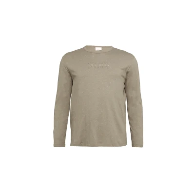 Abbildung von s.Oliver Longsleeve MIT LOGO Langarmshirt, Herren, Größe: XXL, Hellbraun