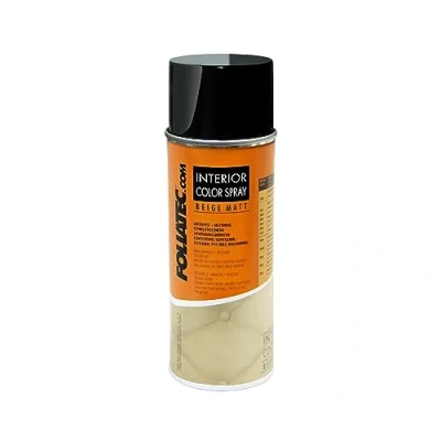 Abbildung von Foliatec Interior Color Spray, Farbspray Schnelltrocknend, Abriebfest, für Kunststoffe, Leder, Beige, 400 ml (1er Pack)