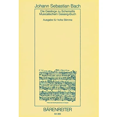 Abbildung von Die Gesänge zu G.Chr.Schemellis Musicalischem Gesangbuch und 6 Lieder aus dem Klavierbüchlein für Anna Magdalena Bach hohe Stimme BWV 439 507, ... Bach&#039;: 511 514, 516, 517