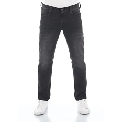 Abbildung von Mustang REAL X Oregon Jeans Tapered Fit, Herren, Größe: 33x30, Black denim