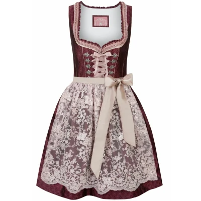 Abbildung von Stockerpoint Damen Rosalinde Mini Dirndl, Bordeaux, 30