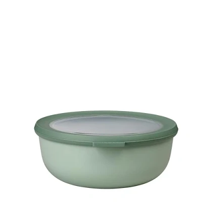 Abbildung von Mepal Multi Bowl Cirqula Round Vorratsdose mit Deckel Geeignet als Luftdichte Aufbewahrungsbox für den Kühlschrank, Mikrowellengeschirr &amp; Frischhaltedosen 1250 ml Nordic Sage