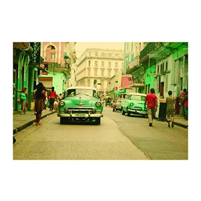 Abbildung von Komar Wandbild Cuba Rush Poster, Bild, Wohnzimmer, Schlafzimmer, Dekoration, Kunstdruck ohne Rahmen P122C 70x50 Größe: 70 x 50 cm (Breite Höhe)