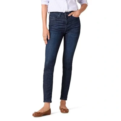 Abbildung von Amazon Essentials Damen Skinny Jeans mit Hohem Bund, Dunkle Waschung, 48 Lang