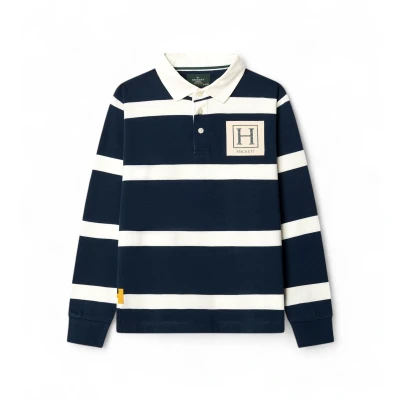Abbildung von Hackett London für Jungen. HK5700008 Polo Rugby Marine (3Años= 97cm), Lässig, Baumwolle, Langarm, Kinderbekleidung
