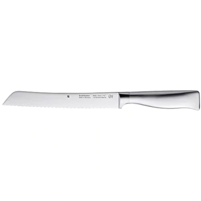 Abbildung von WMF Grand Gourmet Brotmesser Wellenschliff 32 cm, Made in Germany, Brötchenmesser, Messer geschmiedet, Performance Cut, Klingenstahl, Klinge 19 cm